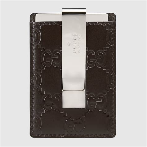 gucci gg leather money clip|Gucci money clips for men.